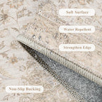 Rugs Living Room Washable Bedroom Carpet