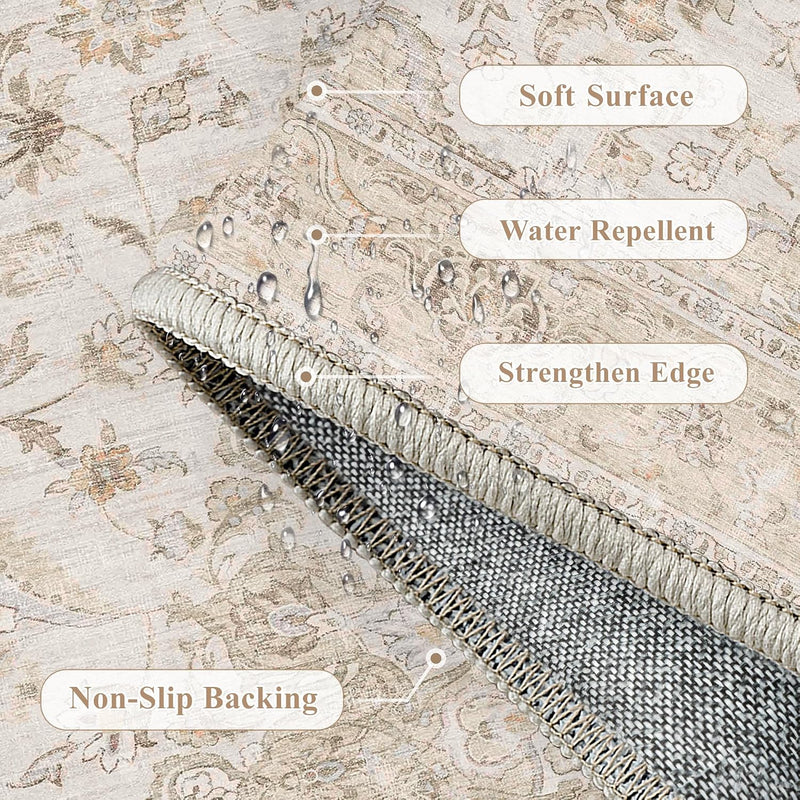 Rugs Living Room Washable Bedroom Carpet