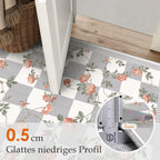 Rugs Living Room Washable Flower Area Rug