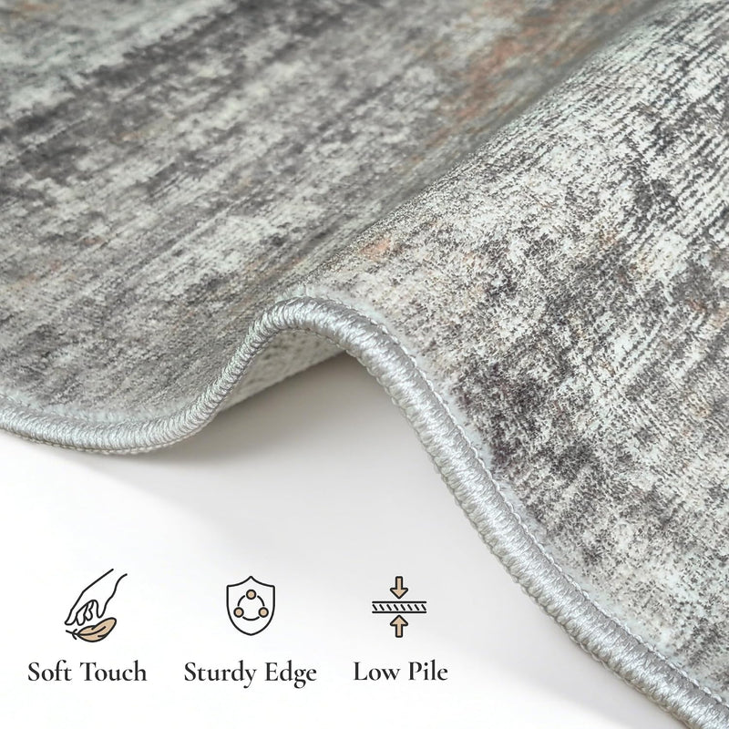 Rugs Living Room Washable for Bedroom Abstract
