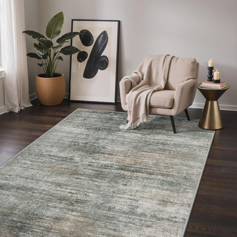 Rugs Living Room Washable for Bedroom Abstract