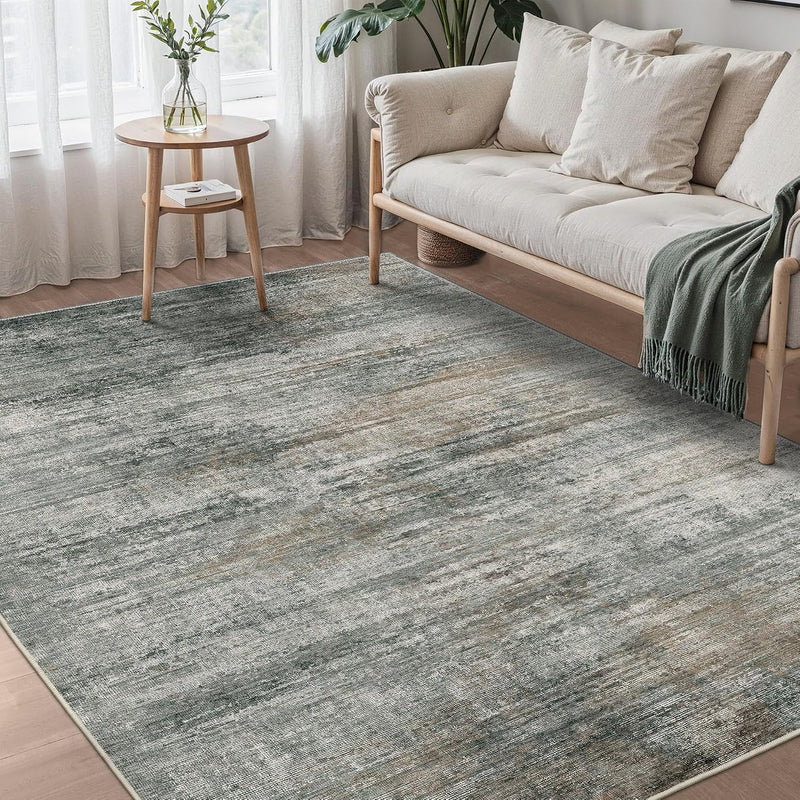 Rugs Living Room Washable for Bedroom Abstract