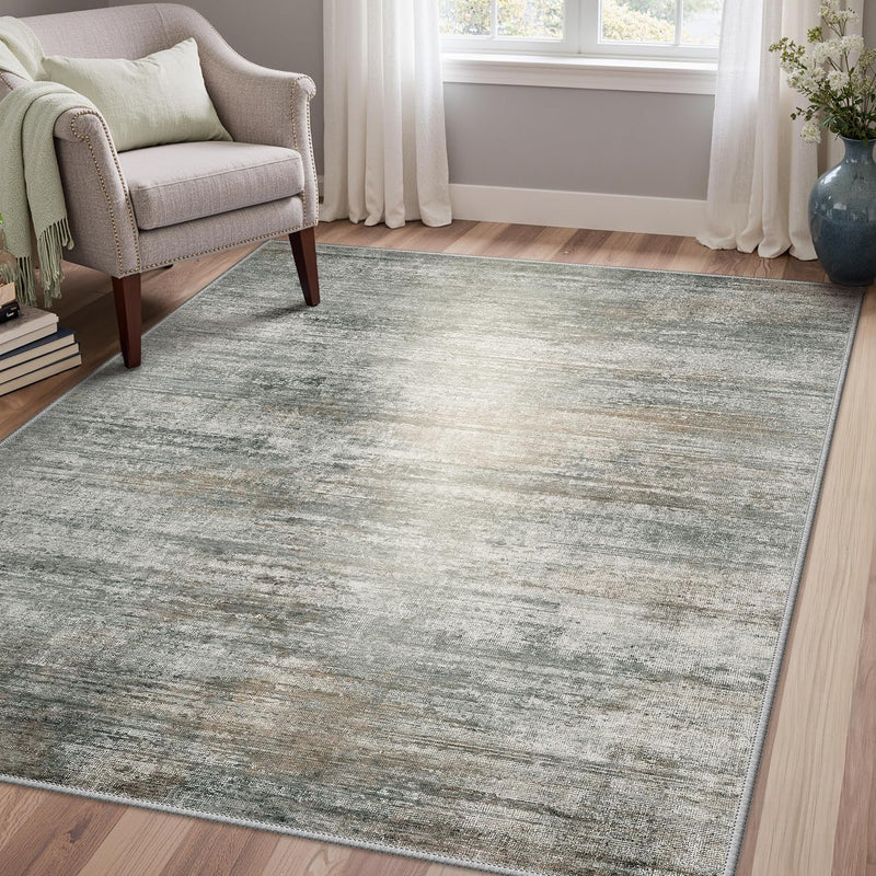 Rugs Living Room Washable for Bedroom Abstract
