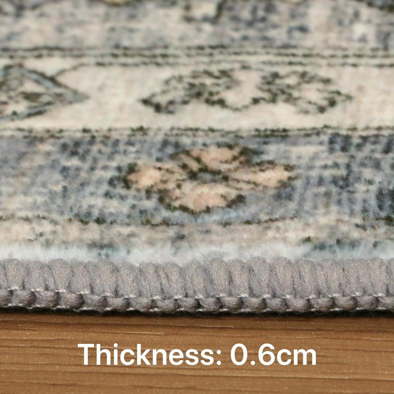 Washable Rug Non Slip Soft Living Room