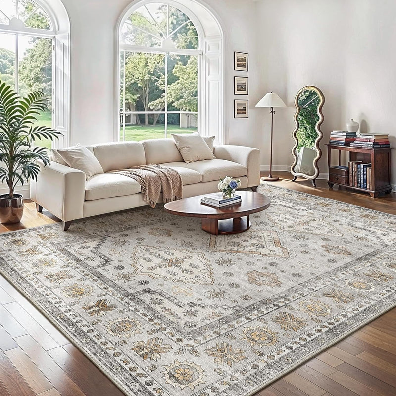 Washable Rug Non Slip Soft Living Room