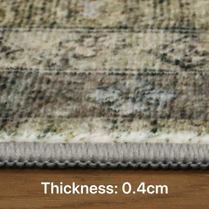 Washable Rug Non Slip Soft Living Room