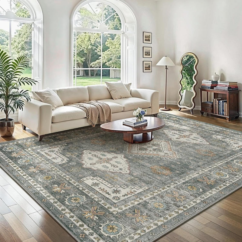 Washable Rug Non Slip Soft Living Room