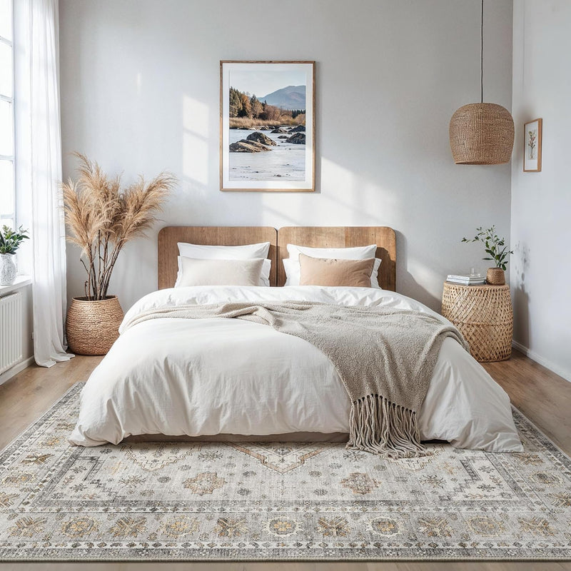 Washable Rug Non Slip Soft Living Room