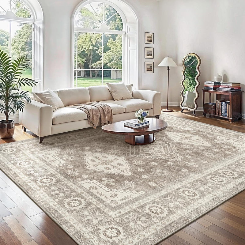 Washable Rug Non Slip Soft Living Room
