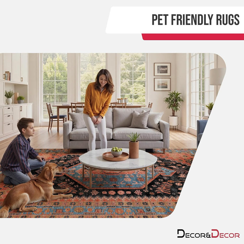 Rugs Living Room Washable Non-Slip