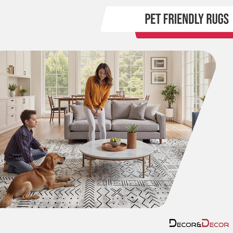 Rugs Living Room Washable Non-Slip
