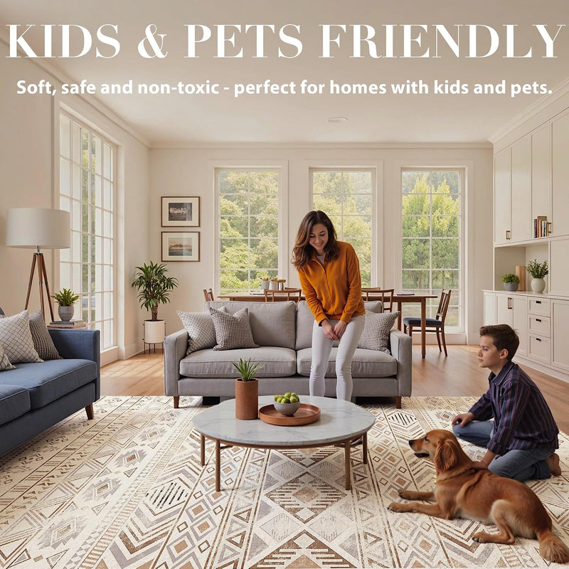 Rugs Living Room Washable Non-Slip
