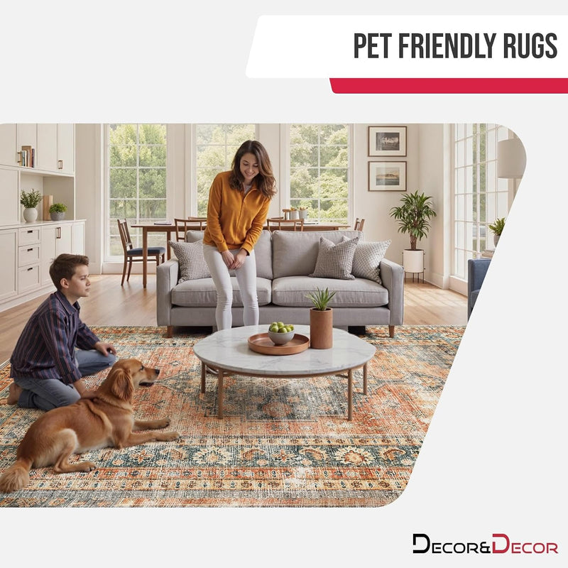 Rugs Living Room Washable Non-Slip