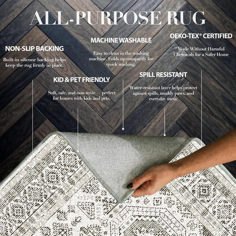 Rugs Living Room Washable Non-Slip