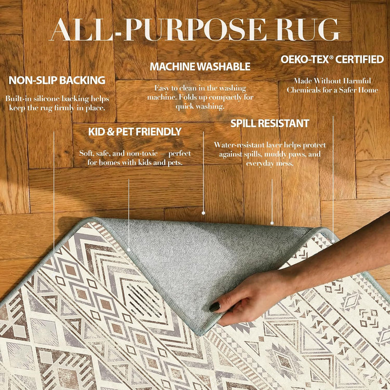 Rugs Living Room Washable Non-Slip