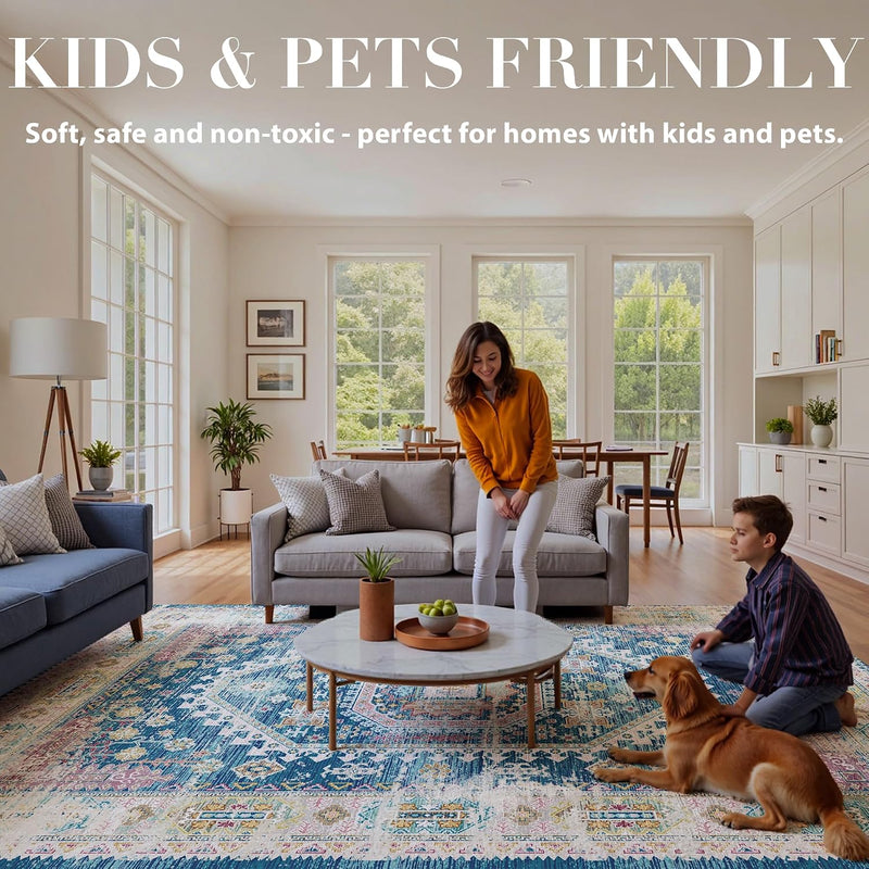 Rugs Living Room Washable Non-Slip