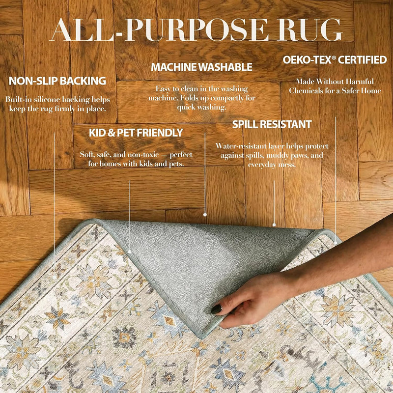 Rugs Living Room Washable Non-Slip