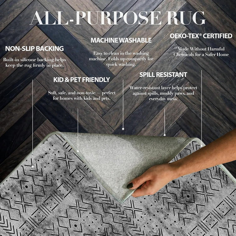 Rugs Living Room Washable Non-Slip