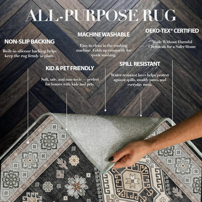 Rugs Living Room Washable Non-Slip
