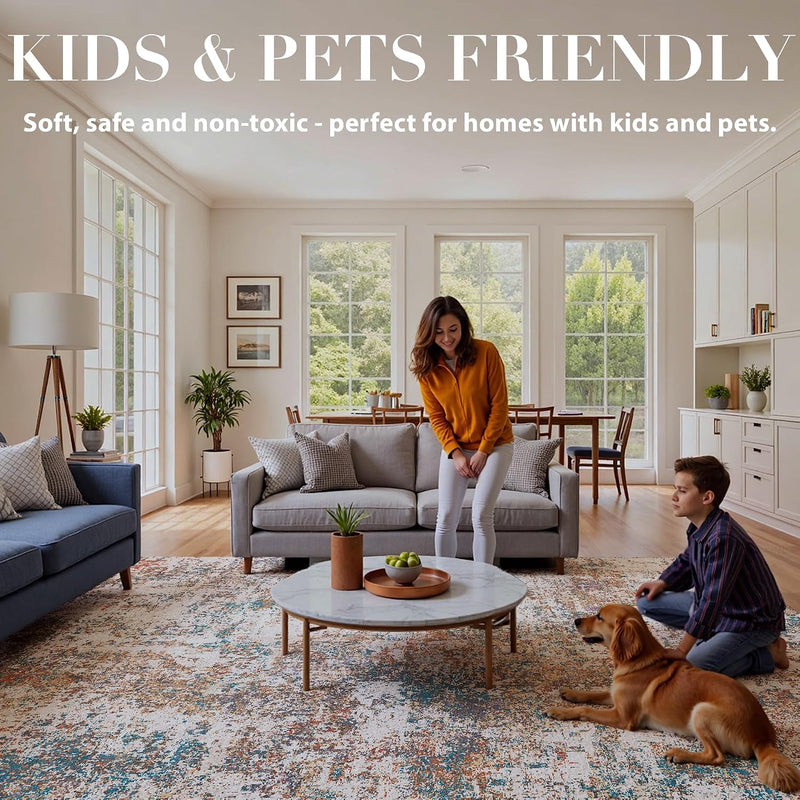 Rugs Living Room Washable Non-Slip