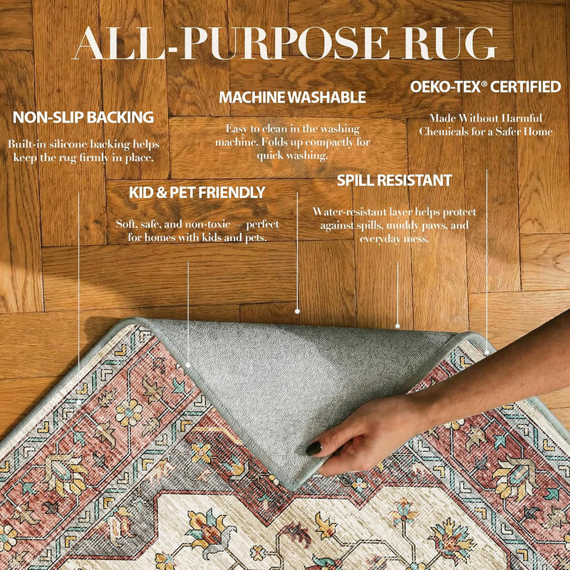 Rugs Living Room Washable Non-Slip
