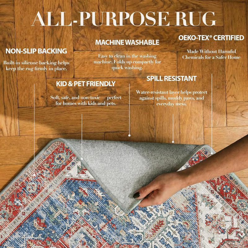 Rugs Living Room Washable Non-Slip