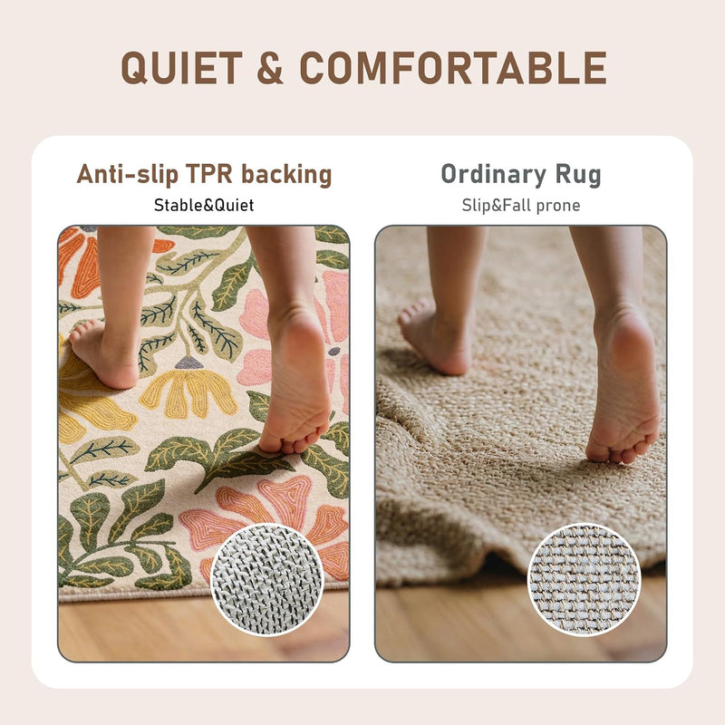 Rugs Living Room Washable Non Slip Area