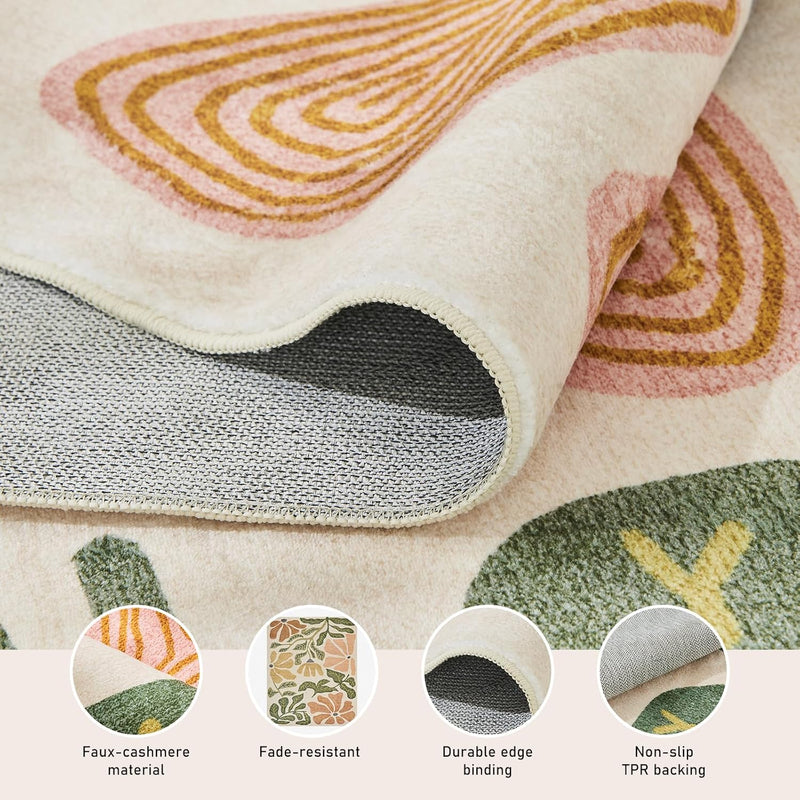Rugs Living Room Washable Non Slip Area