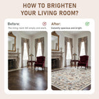 Rugs Living Room Washable Non Slip Area