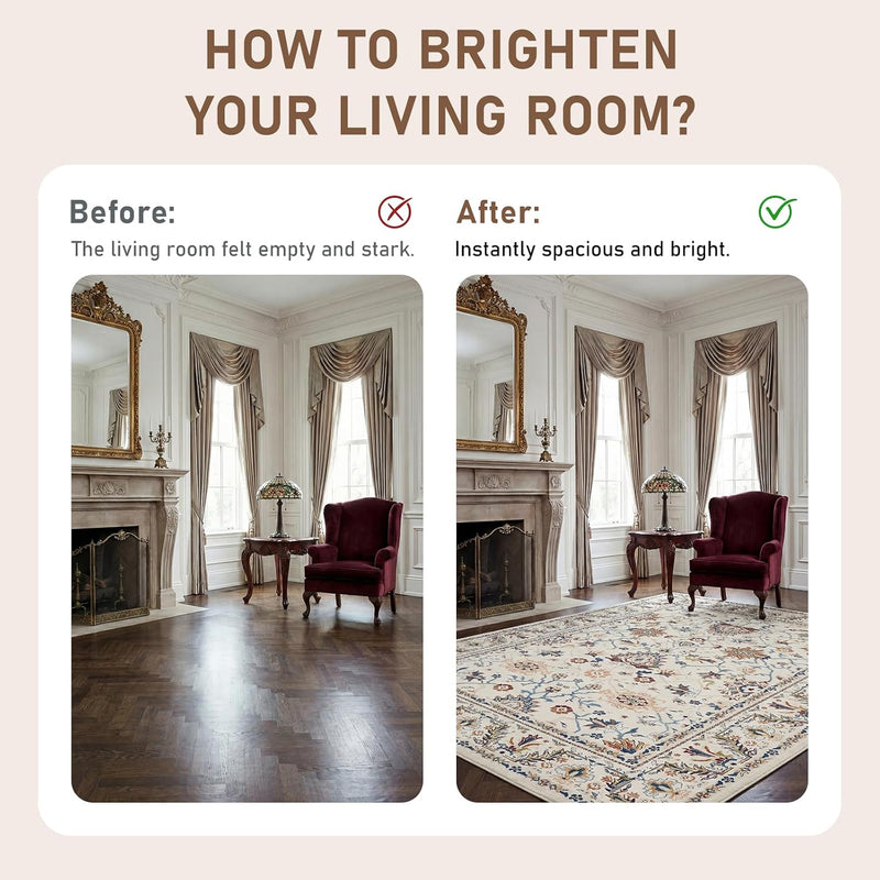 Rugs Living Room Washable Non Slip Area