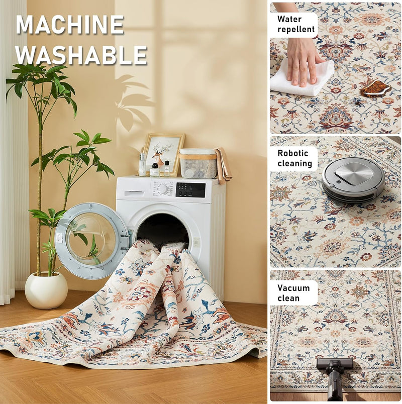 Rugs Living Room Washable Non Slip Area
