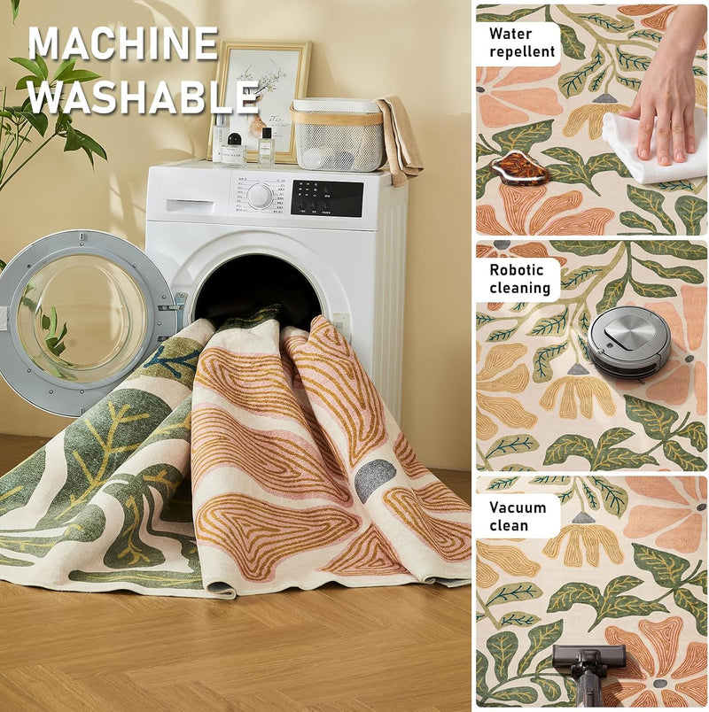 Rugs Living Room Washable Non Slip Area