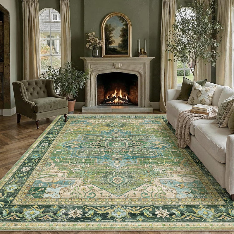 Vintage Rugs Living Room Rug Washable Carpet