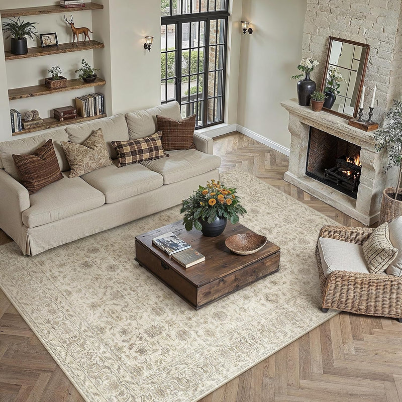 Vintage Rugs Living Room Rug Washable Carpet