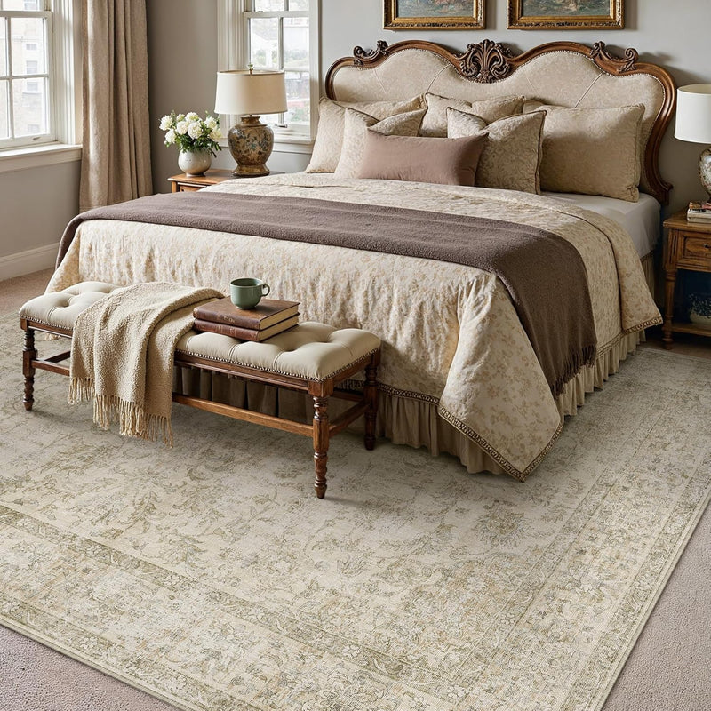 Vintage Rugs Living Room Rug Washable Carpet