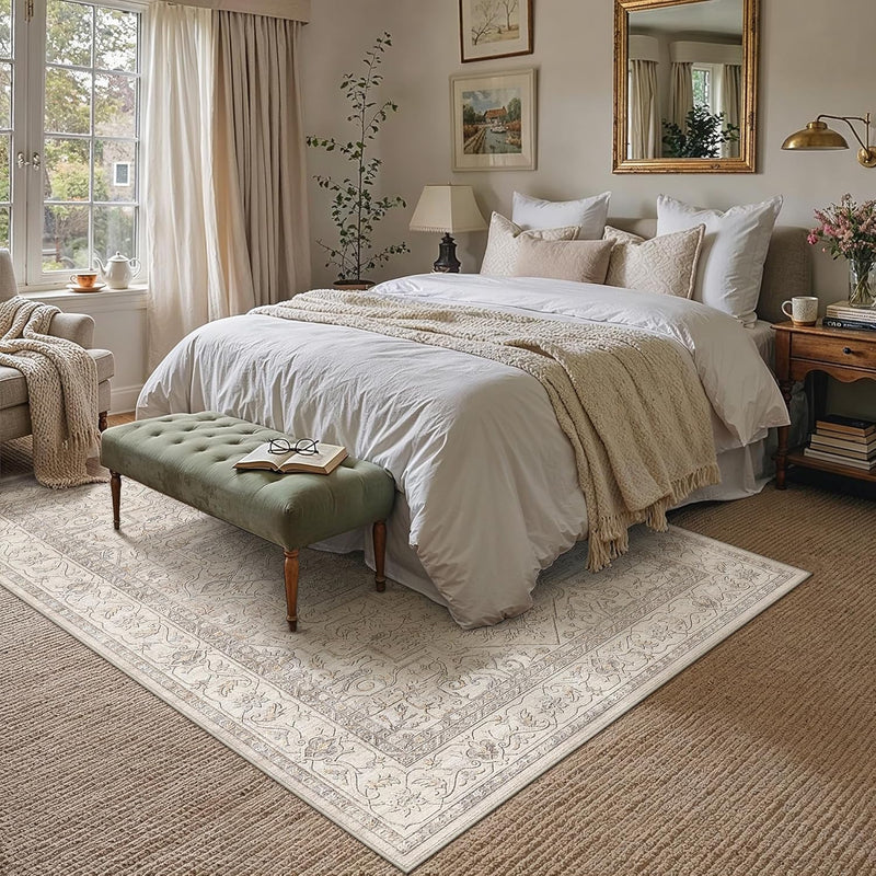 Vintage Rugs Living Room Rug Washable Carpet