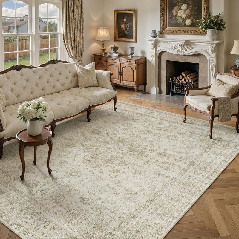 Vintage Rugs Living Room Rug Washable Carpet