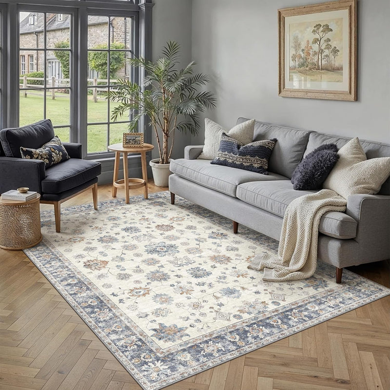 Vintage Rugs Living Room Rug Washable Carpet
