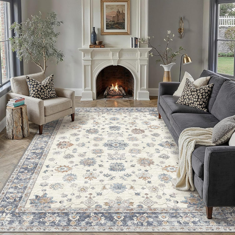 Vintage Rugs Living Room Rug Washable Carpet
