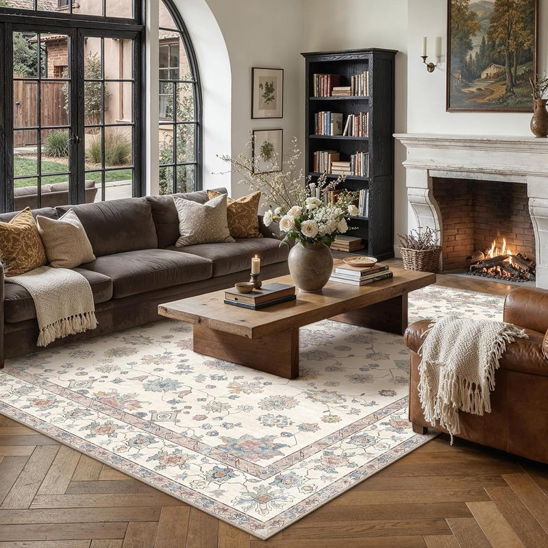 Vintage Rugs Living Room Rug Washable Carpet