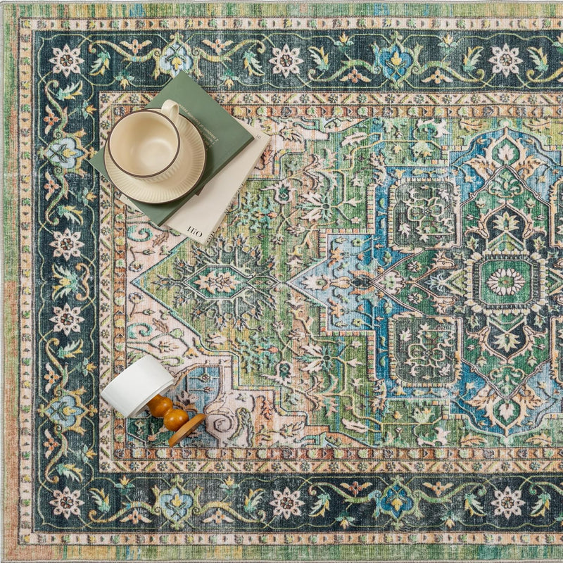Vintage Rugs Living Room Rug Washable Carpet