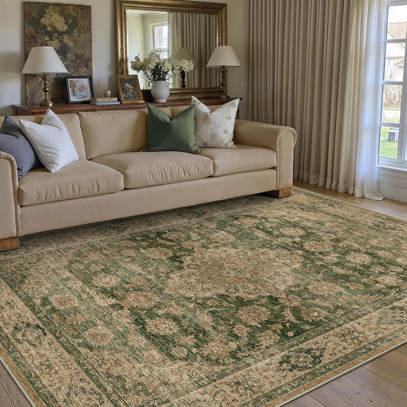 Vintage Rugs Living Room Rug Washable Carpet