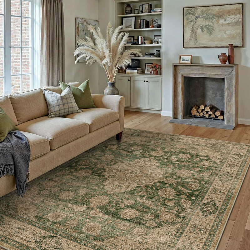 Vintage Rugs Living Room Rug Washable Carpet
