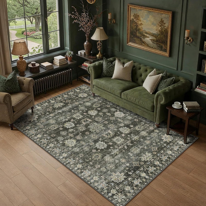 Vintage Rugs Living Room Rug Washable Carpet
