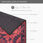 Rugs Living Room Washable Rug Area Non-Slip Carpet