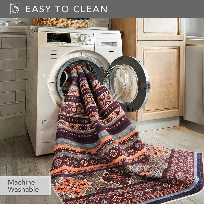 Rugs Living Room Washable Rug Area Non-Slip Carpet