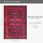 Rugs Living Room Washable Rug Area Non-Slip Carpet