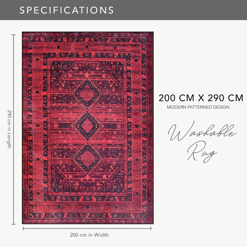 Rugs Living Room Washable Rug Area Non-Slip Carpet