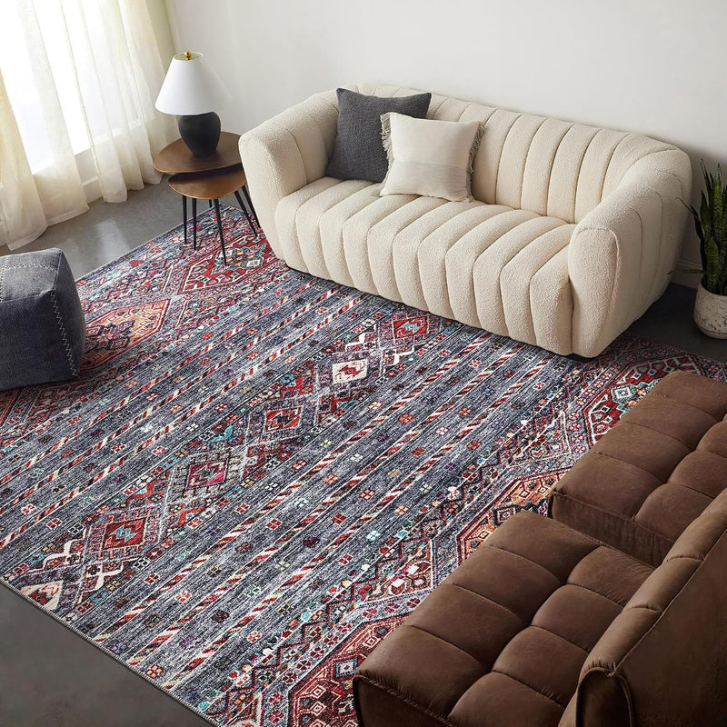 Rugs Living Room Washable Rug Area Non-Slip Carpet