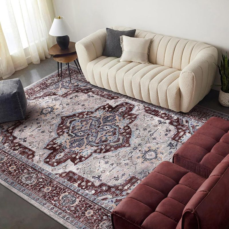 Rugs Living Room Washable Rug Area Non-Slip Carpet